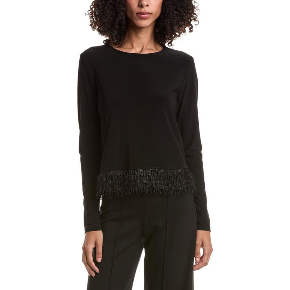 Joseph Ribkoff Womens  Solid Top, Black